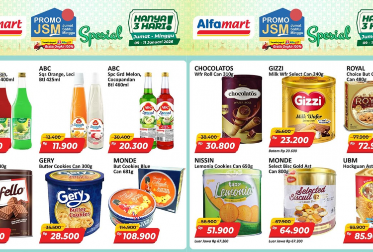 Promo JSM Alfamart Terbaru Hari Ini 11 Januari 2026, Diskon Sirup Marjan Cuma Rp9 Ribu