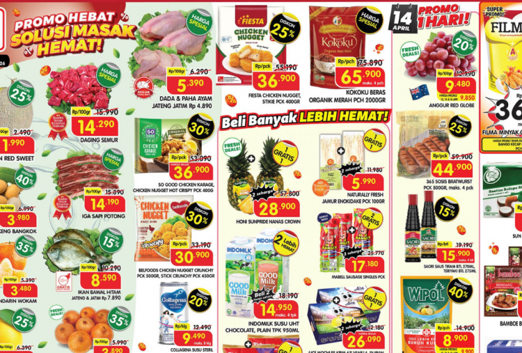 Katalog Promo Superindo Terbaru Minggu Ini 13-16 April 2026, Filma Minyak Goreng Rp36 Ribuan