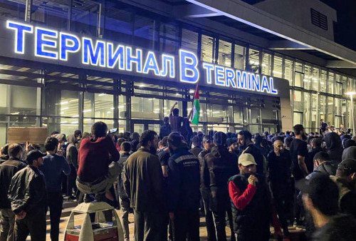 Tolak Warga Israel, Massa Pro-Palestina Menyerbu Bandara di Makhachkala, Dagestan, Rusia