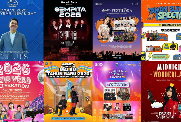 21 Konser Gratis di Jabodetabek 31 Desember 2025 Spesial Akhir Tahun, Ada Tulus, D'MASIV hingga Yura Yunita!