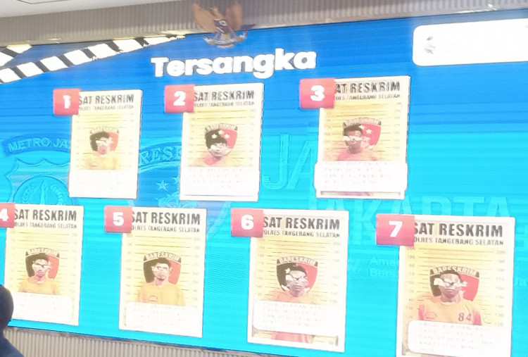 Ini Dia Tampang 7 Pelaku Pengeroyokan yang Tewaskan TNI di Tangerang