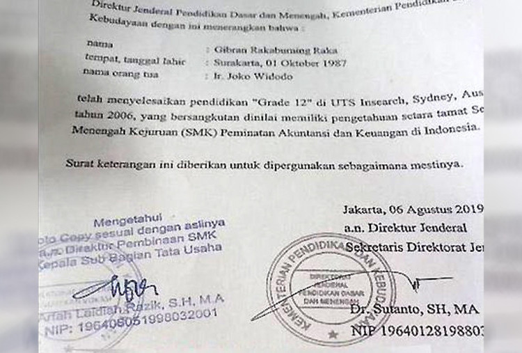 MK Buktikan Ijazah Setara SMA Gibran Tidak Ada, Permohonan Denny Indrayana Ditolak