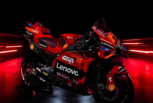 Ducati Lenovo Resmi Kenalkan Motor dan Tim MotoGP, Livery Masih Merah Grafis Lekukan Logo