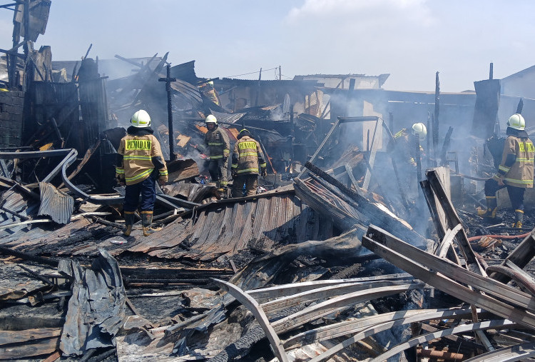 30 Rumah dan Kios Hangus Terbakar di Kemayoran, 105 Jiwa Tidur di Pengungsian