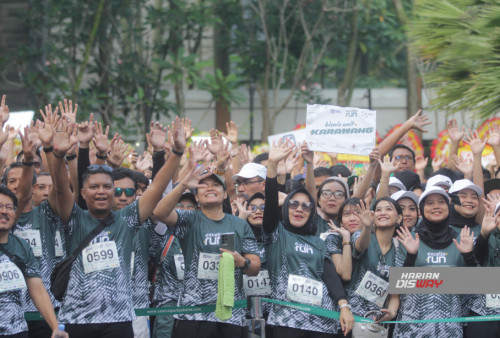 PT Agung Podomoro Tbk (APLN) merayakan ulang tahunnya yang ke-55 tahun ini dengan cara berbeda, yaitu mengadakan kegiatan lari santai bersama karyawan sejauh 5,5 km di kawasan Vimala Hills, Ciawi, Bogor.