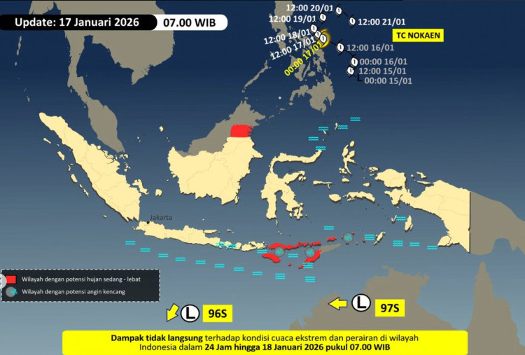 BMKG Pantau 3 Sistem Siklon Tropis, Hujan Lebat dan Gelombang Tinggi Mengancam Sejumlah Wilayah Indonesia