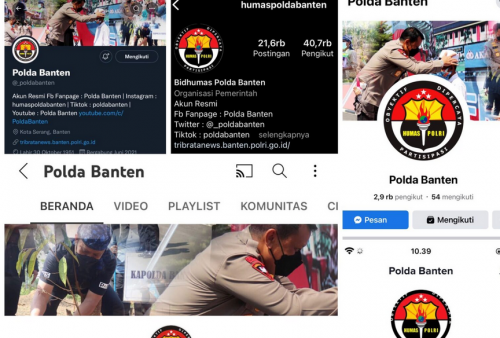 Catat, Ini Daftar Akun Sosial Media Jajaran Polres dan Polda Banten, Terima Aduan dan Informasi Masyarakat