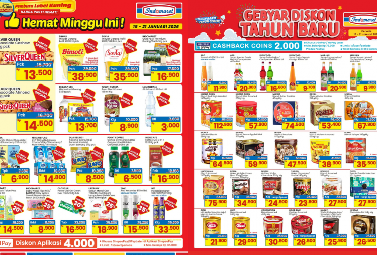 Katalog Promo JSM Indomaret Periode 16-18 Januari 2026, Spesial Long Weekend Biskuit hingga Wafer Mulai Rp20 Ribuan