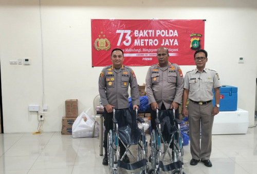 Polres Metro Jakarta Barat Sediakan 300 Kantong Darah dan Kursi Roda Masyarakat