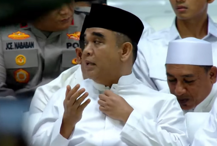 Saat Lantunan Sholawat 'Ahmad Ya Habibi', Ketua MPR Ahmad Muzani Hadiri Zikir dan Doa Kebangsaan di Monas