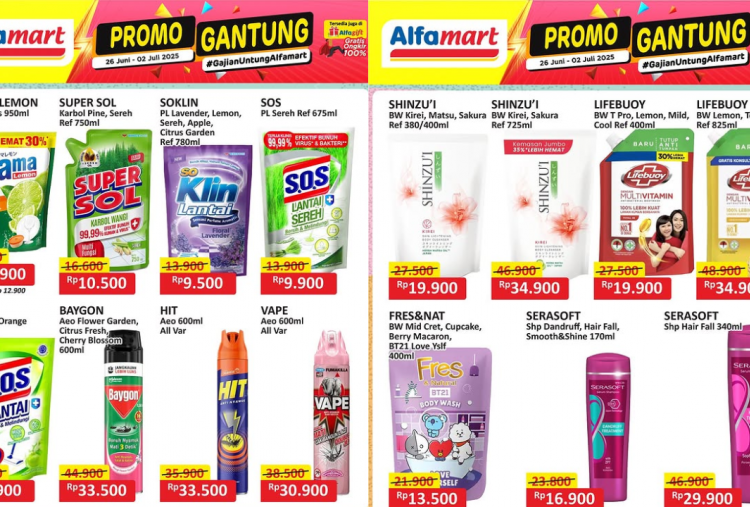 Promo JSM Alfamart Terbaru 27-29 Juni 2025, Spesial Gajian Detergen Cuma Rp9 Ribuan