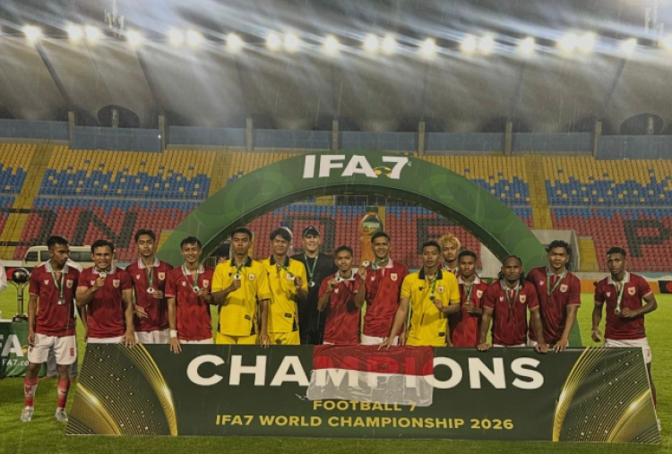 Kado Hari Lahir Pancasila, Timnas FA7 Indonesia Persembahkan Medali Perak Dunia