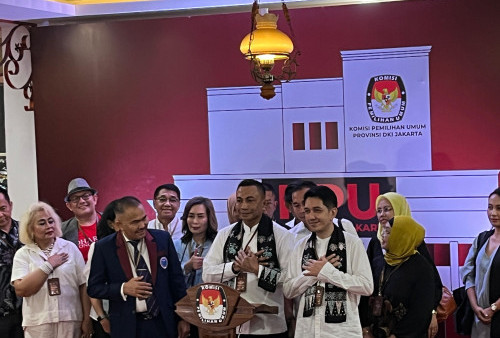 Akhirnya Datang Juga, Dharma Pongrekun-Kun Wardana Daftar Cagub-Cawagub ke KPU DKI Malam Hari