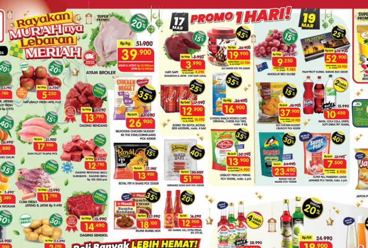 Promo Superindo Minggu Ini Terbaru 16-19 Maret 2026, Jelang Lebaran Daging Rendang Rp12 Ribuan