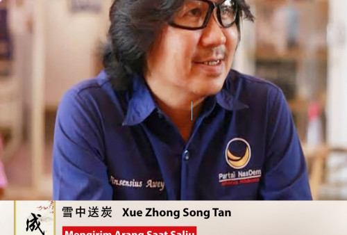 Cheng Yu Pilihan Wakil Ketua DPW Partai Nasdem Jatim Vinsensius Awey: Xue Zhong Song Tan