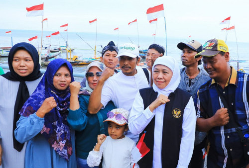 Ribuan Nelayan Dukung Khofifah-Emil Lanjut Pimpin Jatim