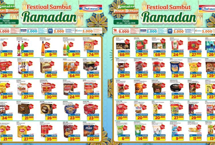 Katalog Promo JSM Indomaret Terbaru 30 Januari-1 Februari 2026, Sambut Ramadan Marjan Syrup Squash Cuma Rp9 Ribuan