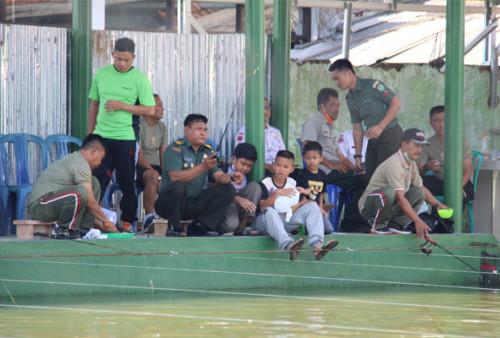 Dandim Tasikmalaya Resmikan Kolam Pemancingan untuk Pererat Silaturahmi dengan Masyarakat