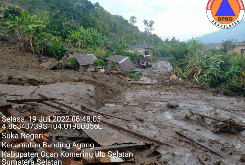 Breaking News: Musibah Tanah Longsor Terjang Wilayah Warkuk Ranau Selatan Sumsel