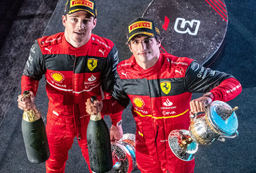 Formula1 Bahrain, Podium 1 dan 2 Akhiri Masa Paceklik Ferrari di Formula1
