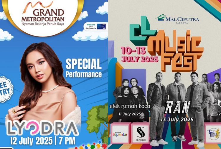 9 Rekomendasi Konser Gratis di Jabodetabek 11-13 Juli 2025, Ada Lyodra hingga RAN!