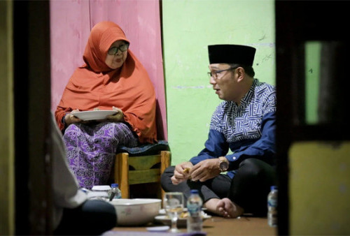 Gubernur Ridwan Kamil Sahur di Rumah Warga Kuningan, Mak Endah Dapat TV