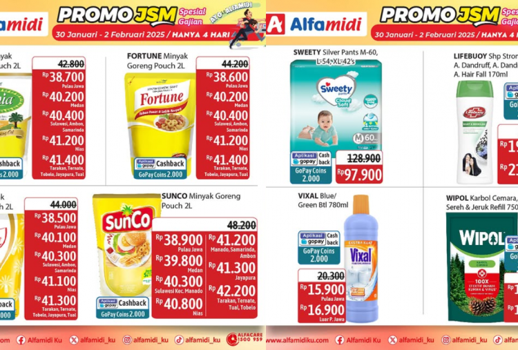 Promo JSM Alfamidi Minggu Ini 31 Januari-2 Februari 2025, Minyak Goreng Filma Rp37 Ribuan