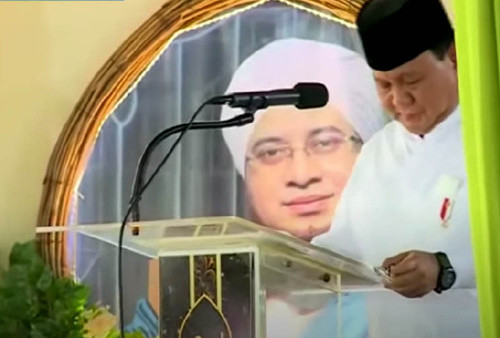 Habib Nabiel Tersenyum Melihat Prabowo Geser Podium Agar Tak Membelakangi Para Habib dan Ulama