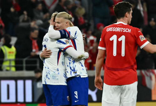 Austria vs Norwegia 5-1: Erling Haaland Tak Berkutik Usai Cetak Rekor Baru