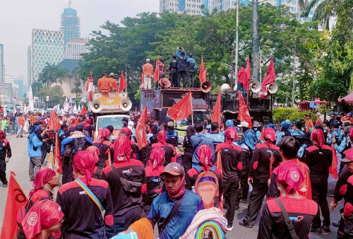 Demo Buruh Depan Istana Presiden, Polisi Siapkan Personel Gabungan!