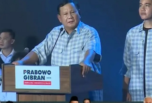 Prabowo Usai Unggul di Quick Count: Kami akan Rangkul Semua Unsur dan Kekuatan