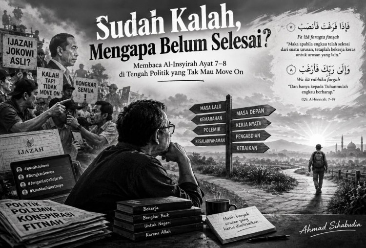 Sibuk Menoleh, Lupa Melangkah