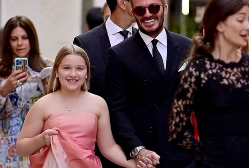 Penampilan Putri Bungsu David Beckham dalam Balutan Gaun Rp 24 Juta, Super Cute