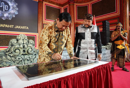 Prabowo: Apresiasi Replika Istana Majapahit pada HUT Hendropriyono