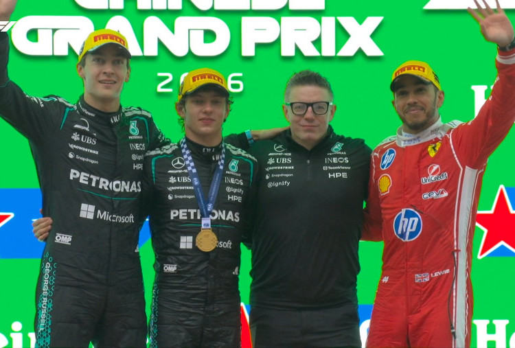 Antonelli Menang Dramatis di GP China 2026, Mercedes Dominan di Shanghai