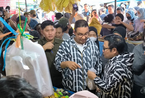 Jelang Pengumuman KPU, Anies-Cak Imin War Takjil di Pasar Benhil