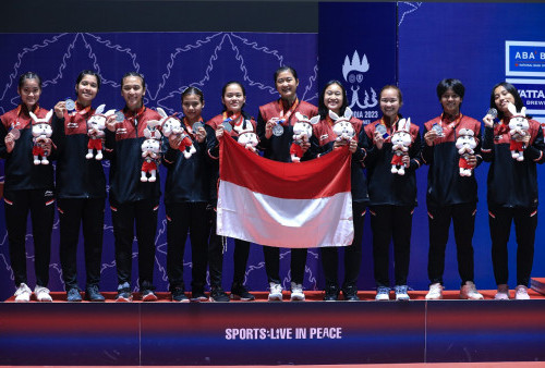 Tim Bulu Tangkis Putri Raih Perak SEA Games 2023