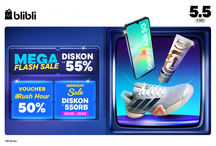 Promo Blibli Double Day 5.5: Belanja Simple dan Hemat Semua Kebutuhan, Diskon Hingga 55 Persen!