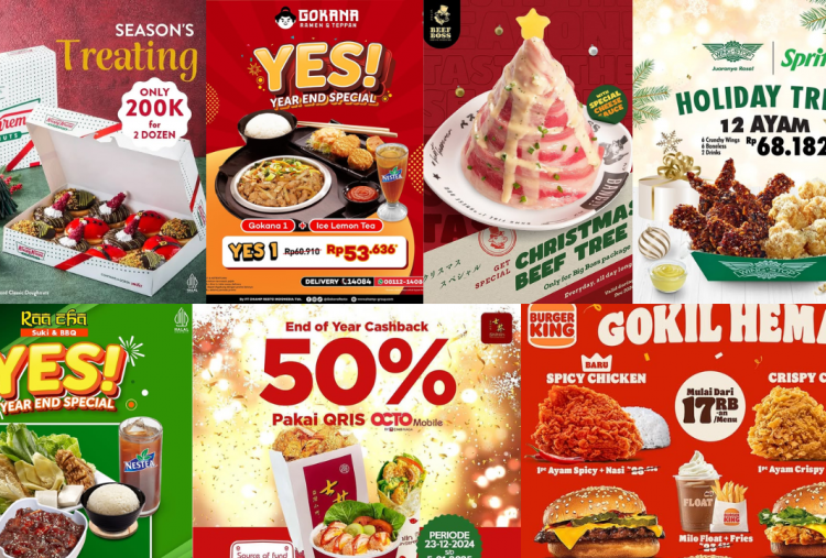 11 Promo Makanan Spesial Natal 2024, Bisa Dinikmati hingga Akhir Tahun!