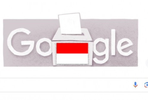 Hari Ini Pemilu 2024! Google Doodle Tampilkan Kotak Suara dengan Bendera Merah Putih