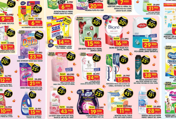 Promo Superindo Hari Ini 19 April 2026 Terbaru, Detergen-Sabun Cuci Piring Rp6 Ribuan