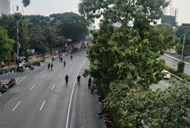 Pascademo di DPR, Polisi Pastikan Arus Lalu Lintas Gatot Subroto hingg Tol Dalkot Kini Normal Kembali