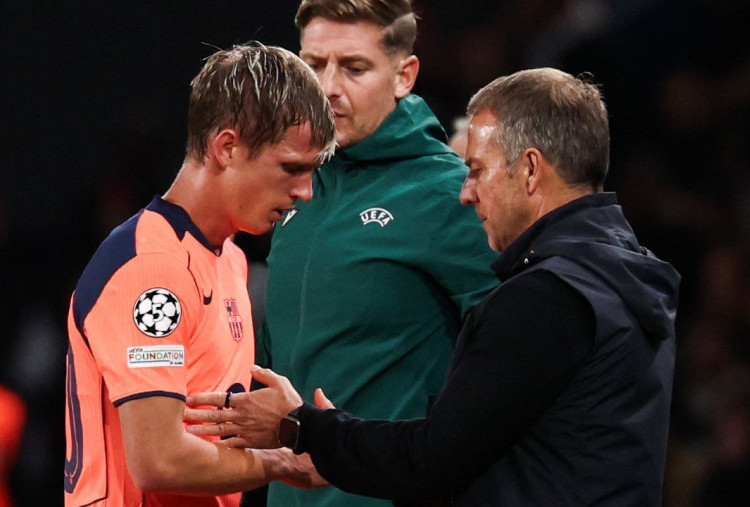 Dani Olmo Cedera Saat Hadapi PSG, Hansi Flick Pusing Jelang El Clasico