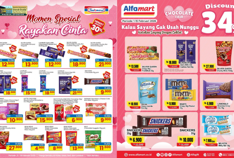Cek Harga Coklat SilverQueen Valentine di Indomaret dan Alfamart, Mana Paling Murah?