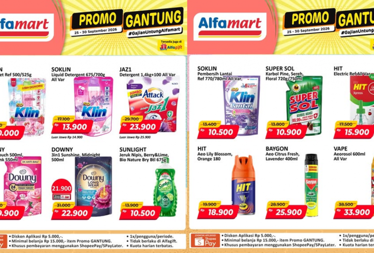 Promo JSM Alfamart Terbaru Hari Ini 27 September 2026, Diskon Soklin Liquid hanya Rp10 Ribuan!