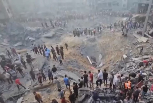 Serangan Udara Israel Jatuhkan Diduga 'Bom Fosfor' 6 Ton di Kamp Pengungsi, RS Indonesia di Jabaliya Kebanjiran Kantong Jenazah