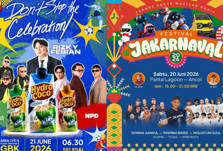 10 Event Jakarta Akhir Pekan 20-21 Juni 2026, Banjir Konser Gratis Jelang HUT ke-499 Jakarta