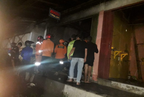 Dua Kios di Pasar Terminal Nendagung Pagaralam Terbakar