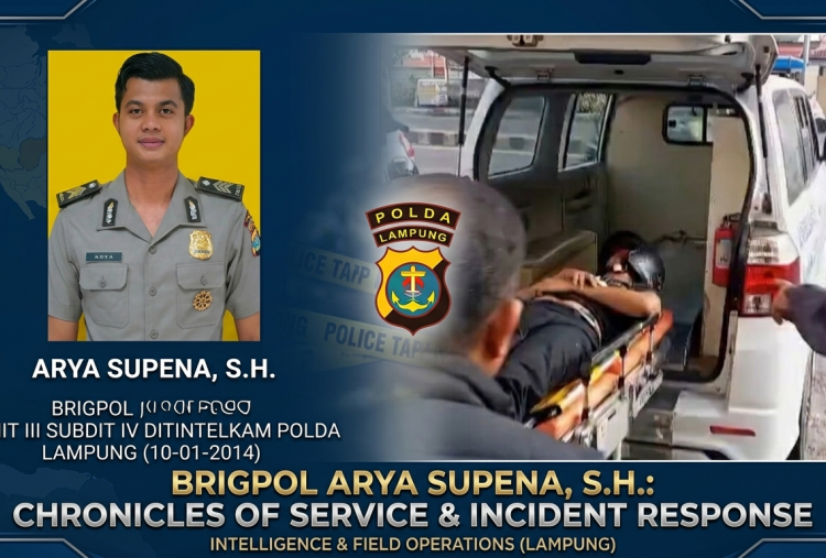 Anggota Polda Lampung Tewas Ditembak Komplotan Begal, Senpi Direbut!