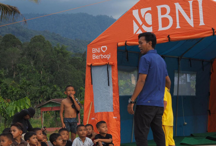BNI Hadirkan Trauma Healing bagi Anak-Anak Korban Banjir di Aceh Tenggara
